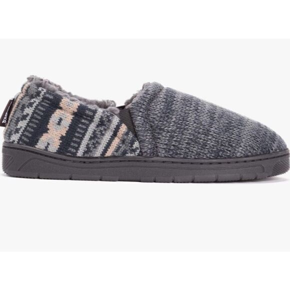 MUK LUKS MEN’S MEDIUM (10-11) CHRISTOPHER Slippers in DARK SAPPHIRE/PEWTER - Picture 4 of 12